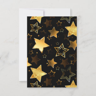 Cartão Padrão contínuo com Estrelas Douradas