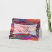 Padrão de abstrato e seu texto | Feliz Aniversário