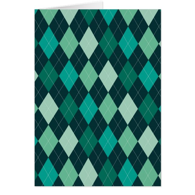 Cartão Padrão de argila teal (Frente)