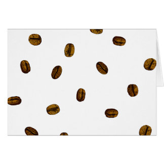Cartão Padrão De Bean De Café