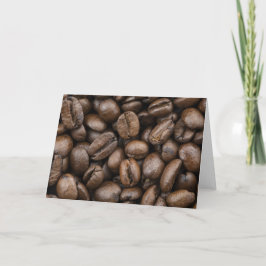 Cartão Padrão De Bean De Café
