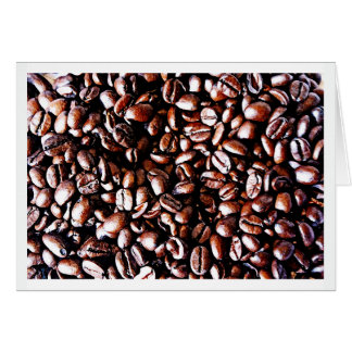 Cartão Padrão de beans de café - assado escuro