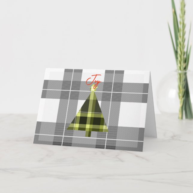 Cartão Padrão de Búfalo de Natal Simples (Frente)