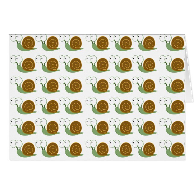 Cartão Padrão de caracol (Frente horizontal)