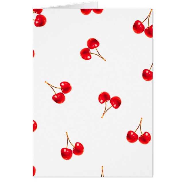 Cartão Padrão de Cereja Vivid (Frente)