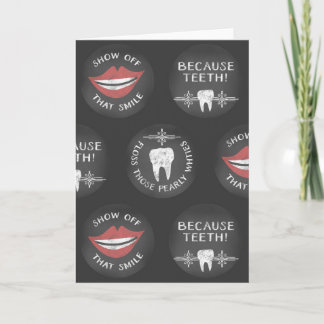 Cartão Padrão de Dentista Fofo - Higienista Dental Engraç