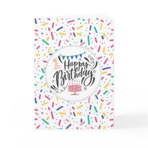 Padrão de doces de salsicha de aniversário