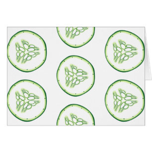 Cartão Padrão de fatias de pepino