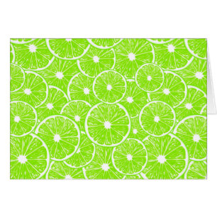 Cartão padrão de fatias do limão