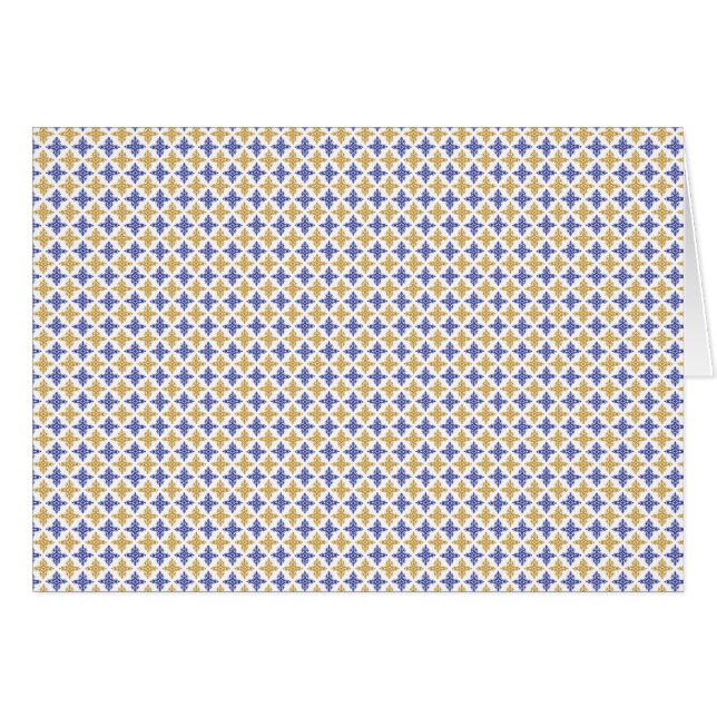 Cartão Padrão de Flor (Frente horizontal)