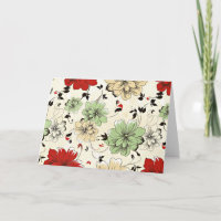 Padrão de Flor Oriental Retroativo