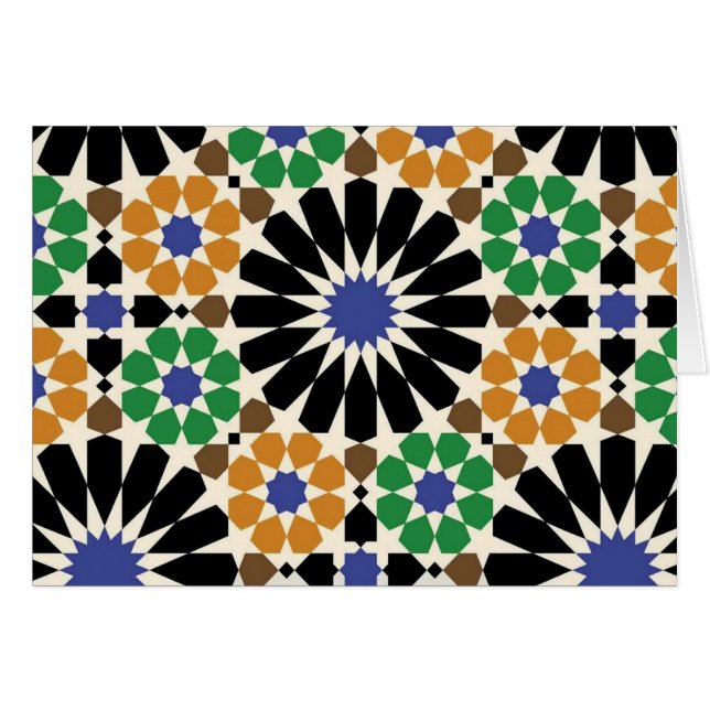 Cartão padrão de formas geometricas (Frente Horizontal)