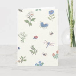 Cartão Padrão de Jardim Botânico de Flores Silvestres Flo
