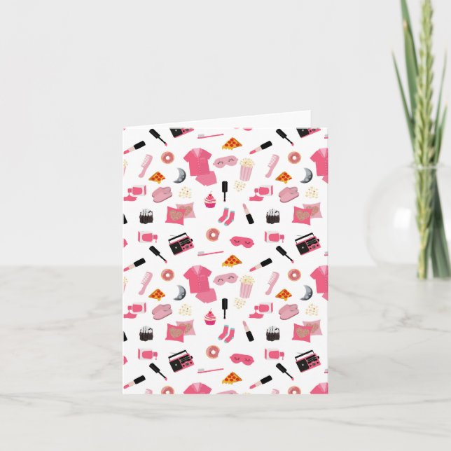 Cartão Padrão de Meninas Rosa do Partido Sumber (Frente)