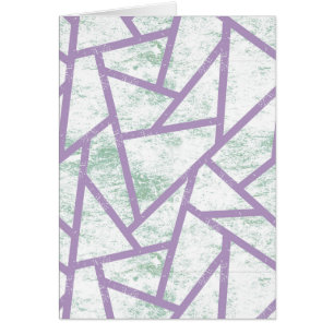 Cartão Padrão de mosaico verde-lavanda