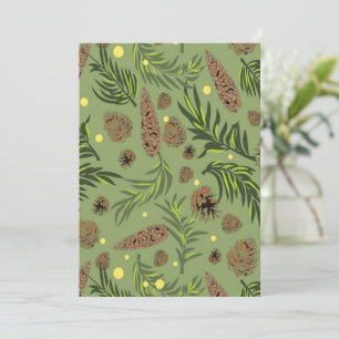 Cartão Padrão de Natal, Neve de Pinheiro 11