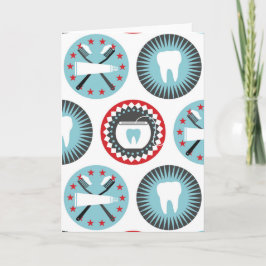 Cartão Padrão de Odontologia Ousado - Dentista Higienista