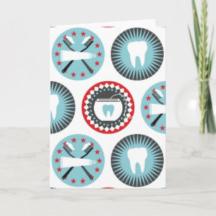 Cartão Padrão de Odontologia Ousado - Dentista Higienista