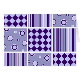 Cartão Padrão de patch roxo