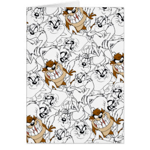 Cartão Padrão de Pop de cor da arte de linha TAZ™