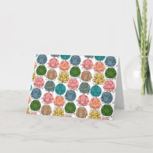 Cartão Padrão de poses de ioga   Ioga sem costura 9