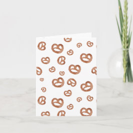 Cartão Padrão de Pretzel de Mola Salgada