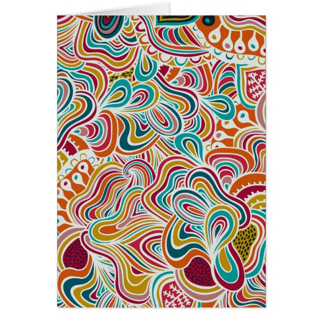 Cartão Padrão de rabiscar (Frente)