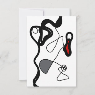 Cartão Padrão de retenção: Abstrato preto, branco, Cinza