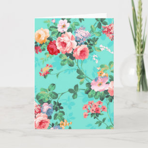 Cartão Padrão de Rosas Amarelas Vermelhas Vermelhas Verme