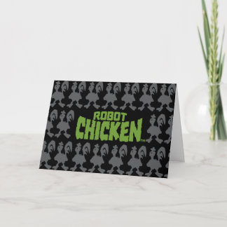 Cartão Padrão de Silhouette Robot Chicken