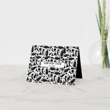 Padrão de Silhueta de Golfe preto e branco clássic