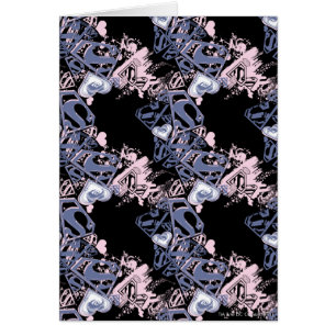 Cartão Padrão de Supergirl Pink e Púrpura