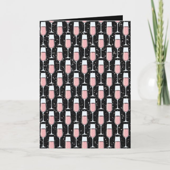 Cartão Padrão de Vinho Rosé (Frente)