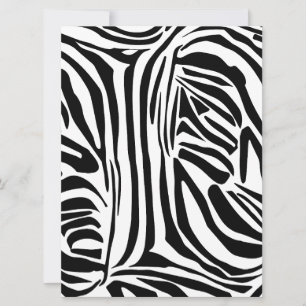 Cartão Padrão de zebra