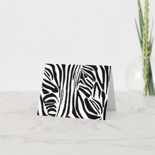 Cartão Padrão de zebra