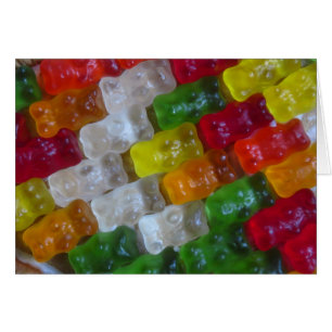 Cartão Padrão do Urso Gummy