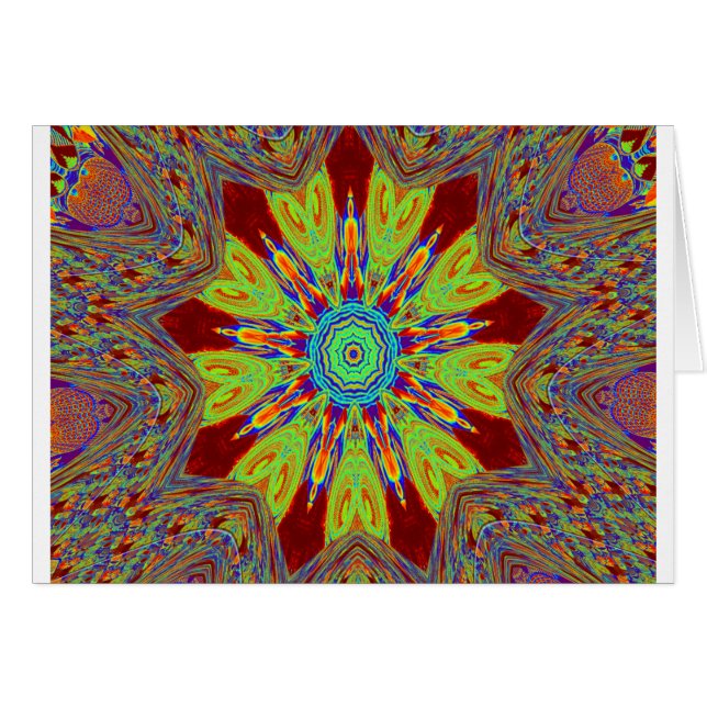 Cartão Padrão étnico europeu da Ásia africana (Frente Horizontal)