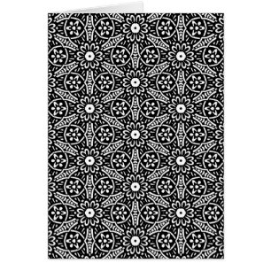 Cartão Padrão Geométrico da Flor