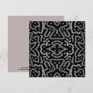Cartão Padrão Grunge de Seta Abstrata e Pastéis Suaves