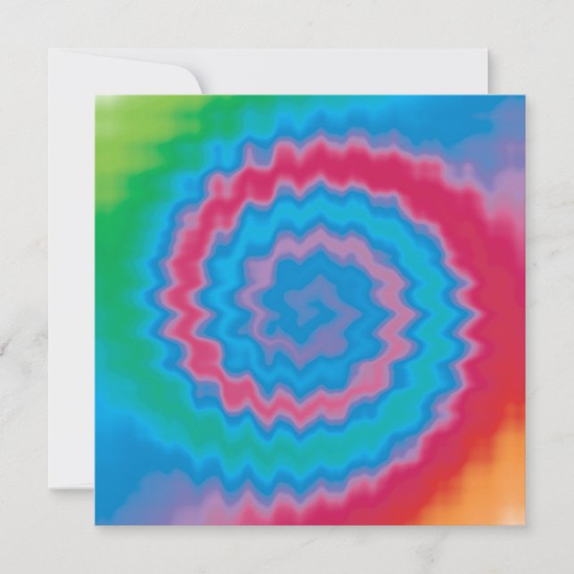 Cartão Padrão legal de espiral retro funky com ranhura ti (Frente)