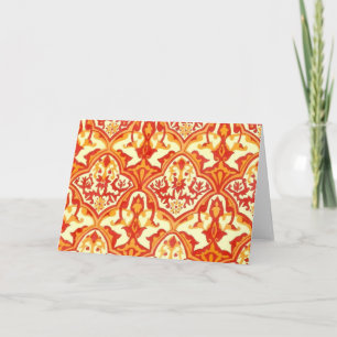 CARTÃO PADRÃO LINDO - VERMELHO E LARANJA