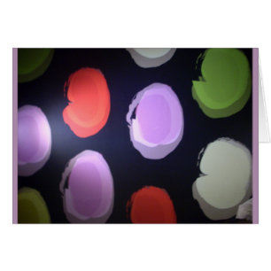 Cartão Padrão moderno: Padrão de Bolinhas colorido