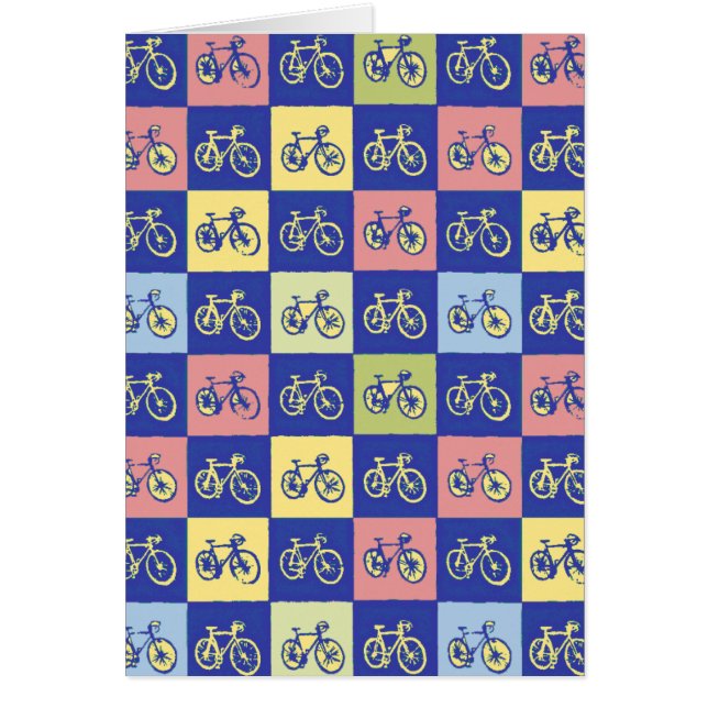 Cartão padrão quadrado de bicicleta (Frente)