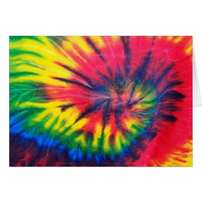 Cartão Padrão Tie Dye (Frente Horizontal)