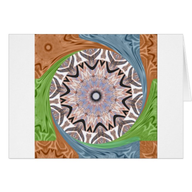 Cartão Padrão tradicional africano de feijão (Frente Horizontal)