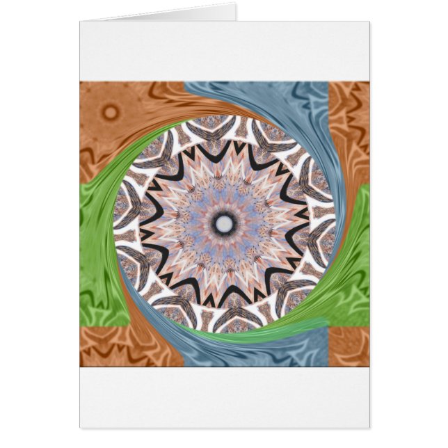 Cartão Padrão tradicional africano de feijão (Frente)