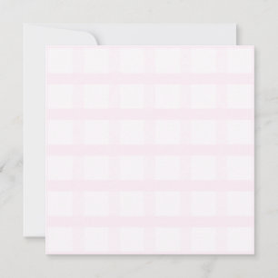 Cartão Padrão Xadrez Rosa Pastel e Rosa Quartzo
