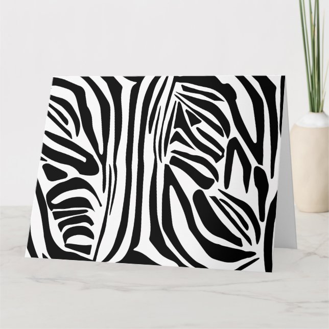 Cartão Padrão zebra (Frente)