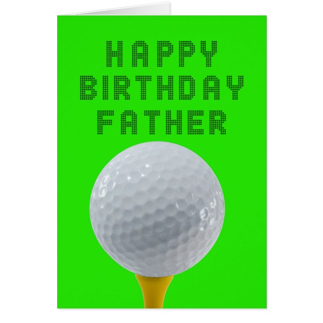 Cartão Padre Birthday Golf (Frente)