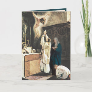 Cartão Padre Católico Virgem Maria Oração Religiosa